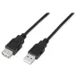 Nanocable Cable USB 2.0 Tipo-A M/H P Negro 1,8 m Nanocable Cable USB 2.0 Tipo-A M/H P Negro 1,8 m