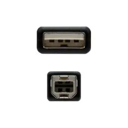 Nanocable Cable USB 2.0 Impresora Tipo A/M-B/M 1 M Nanocable Cable USB 2.0 Impresora Tipo A/M-B/M 1 M