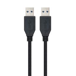 Nanocable Cable USB 3.0, tipo A/M-A/M, Negro, 1m Nanocable Cable USB 3.0, tipo A/M-A/M, Negro, 1m