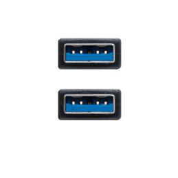 Nanocable Cable USB 3.0, tipo A/M-A/M, Negro, 1m Nanocable Cable USB 3.0, tipo A/M-A/M, Negro, 1m