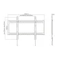 Tooq LP41130F-B Soporte Pared fijo 60-100" 130Kg Tooq LP41130F-B Soporte Pared fijo 60-100" 130Kg