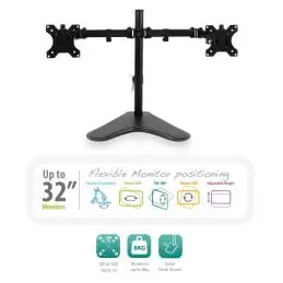 EWENT EW1536 Soporte Sobremesa 2xMonitores 32" VES