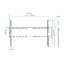 Tooq Soporte pared LP1080F-B pantallas 37"-80"