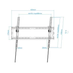 Tooq Soporte pared LP1081T-B incl pantallas 37-80"