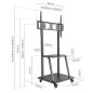 iggual GOLIAT Soporte TV con ruedas 37"-100" 150kg
