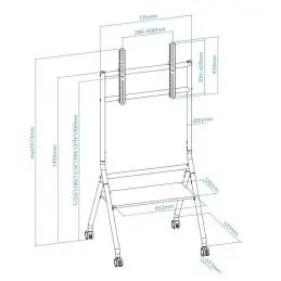 Tooq IDreams Soporte suelo pantallas 37"-86" Tooq IDreams Soporte suelo pantallas 37"-86"