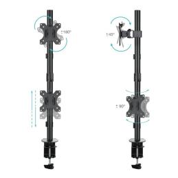 Tooq DB1233TNV-B Soporte mesa 2 brazos vertical Tooq DB1233TNV-B Soporte mesa 2 brazos vertical