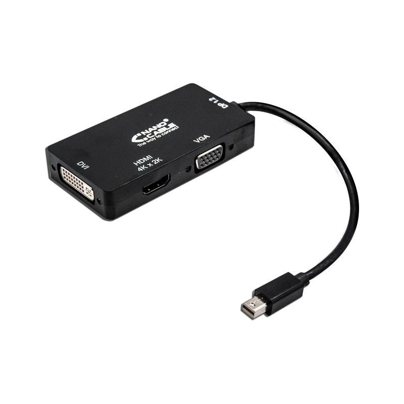 Nanocable Conversor Mini Displayp/VGA/DVI/HDMI 3E