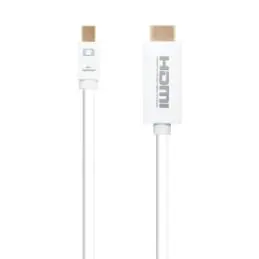 Nanocable Cable Conversor Mini DP/ HDMI 2 M Blanco Nanocable Cable Conversor Mini DP/ HDMI 2 M Blanco