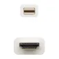 Nanocable Cable Conversor Mini DP/ HDMI 2 M Blanco Nanocable Cable Conversor Mini DP/ HDMI 2 M Blanco