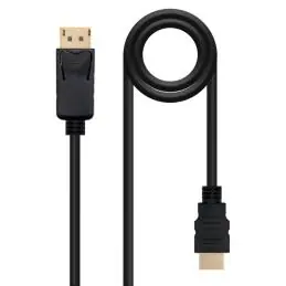 Nanocable Cable Conversor DP a HDMI 3 M Negro Nanocable Cable Conversor DP a HDMI 3 M Negro