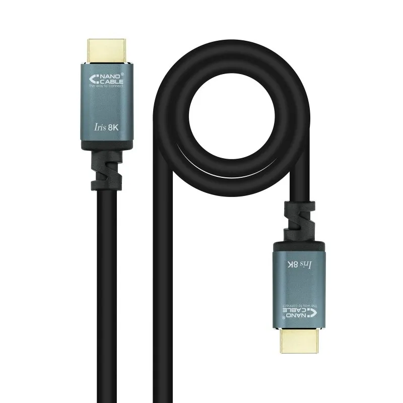 Nanocable Cable HDMI 2.1 IRIS 8K M/M, 3 metros Nanocable Cable HDMI 2.1 IRIS 8K M/M, 3 metros