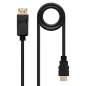 Nanocable Cable Conversor DP a HDMI 0,5 M Negro Nanocable Cable Conversor DP a HDMI 0,5 M Negro