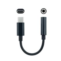Nanocable Adaptador Audio USB-C/M a Jack/H, Negro Nanocable Adaptador Audio USB-C/M a Jack/H, Negro