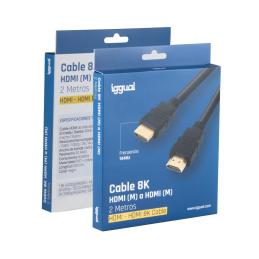 iggual Cable HDMI - HDMI 2.1 8K@60hz 2 metros iggual Cable HDMI - HDMI 2.1 8K@60hz 2 metros