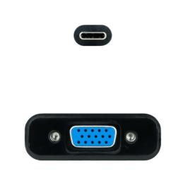 Nanocable Conversor USB-C/M a VGA/H Negro 10cm Nanocable Conversor USB-C/M a VGA/H Negro 10cm