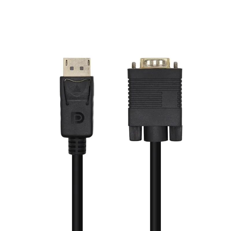Aisens Conversor DP/M-VGA/M negro 2.0m Aisens Conversor DP/M-VGA/M negro 2.0m