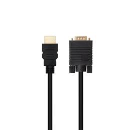 Nanocable Conversor HDMI a VGA M-M, 1.8 m Negro Nanocable Conversor HDMI a VGA M-M, 1.8 m Negro