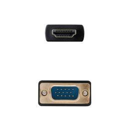 Nanocable Conversor HDMI a VGA M-M, 1.8 m Negro Nanocable Conversor HDMI a VGA M-M, 1.8 m Negro