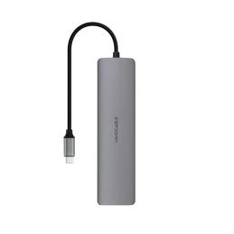 Nanocable Hub 8en1 USB-A+USB-C+HDMI+USB-C PD+Jack