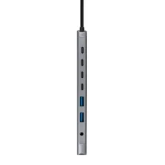 Nanocable Hub 8en1 USB-A+USB-C+HDMI+USB-C PD+Jack