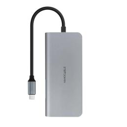 Nanocable Hub 8en1 USB-A+HDMI+USB-C PD+RJ45+TF+SD