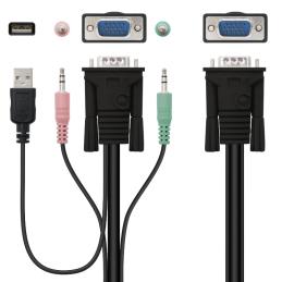 Nanocable KVM Switch VGA USB 1u-2PC+Cable Nanocable KVM Switch VGA USB 1u-2PC+Cable