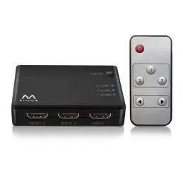 EWENT EW3730 Switch HDMI 4K 3x1con mando distancia EWENT EW3730 Switch HDMI 4K 3x1con mando distancia