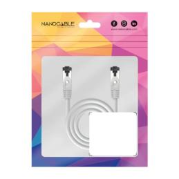 Nanocable Cable red Cat. 8.1 2GHZ SSTP Blanco 1m