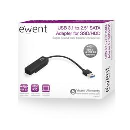 Ewent Cable USB 3.1 Adp Sata 2.5"SSD/HD Ewent Cable USB 3.1 Adp Sata 2.5"SSD/HD