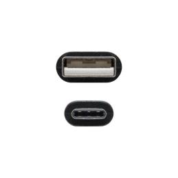 Nanocable Cable USB 2.0 3A Tipo USB-C/M-A/M 1 M Nanocable Cable USB 2.0 3A Tipo USB-C/M-A/M 1 M