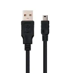 Nanocable Cable USB 2.0, A/M-Mini B/M, negro, 0.5m Nanocable Cable USB 2.0, A/M-Mini B/M, negro, 0.5m