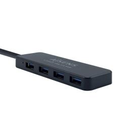 Aisens Hub USB 3.0 tipo A/M-4xtipo A/H negro 30cm Aisens Hub USB 3.0 tipo A/M-4xtipo A/H negro 30cm