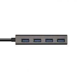 Aisens Hub USB 3.1 USB-C/M-4xTipo A/H gris, 15cm Aisens Hub USB 3.1 USB-C/M-4xTipo A/H gris, 15cm
