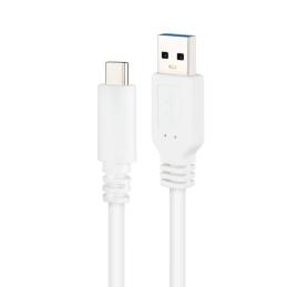 Nanocable Cable USB 3.1 Gen2 USB-C/A 0,5 M Blanco Nanocable Cable USB 3.1 Gen2 USB-C/A 0,5 M Blanco