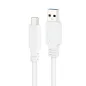 Nanocable Cable USB 3.1 Gen2 USB-C/A 2 M Blanco Nanocable Cable USB 3.1 Gen2 USB-C/A 2 M Blanco