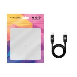 Nanocable Cable USB4 Gen3x2 40Gbps 240W USB-C 1M Nanocable Cable USB4 Gen3x2 40Gbps 240W USB-C 1M