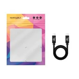 Nanocable Cable USB4 Gen3x2 40Gbps 240W USB-C 1.8M Nanocable Cable USB4 Gen3x2 40Gbps 240W USB-C 1.8M
