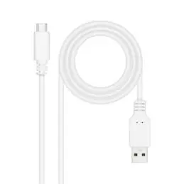 Nanocable Cable USB 2.0 3A USB-C-M/M 1M Blanco Nanocable Cable USB 2.0 3A USB-C-M/M 1M Blanco