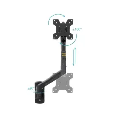 Tooq Soporte Pared LP1334TNR-B 1 brazo 13-34 Negro