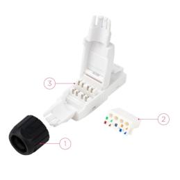 Nanocable Conector RJ45 Auto Crimpable 10 uds