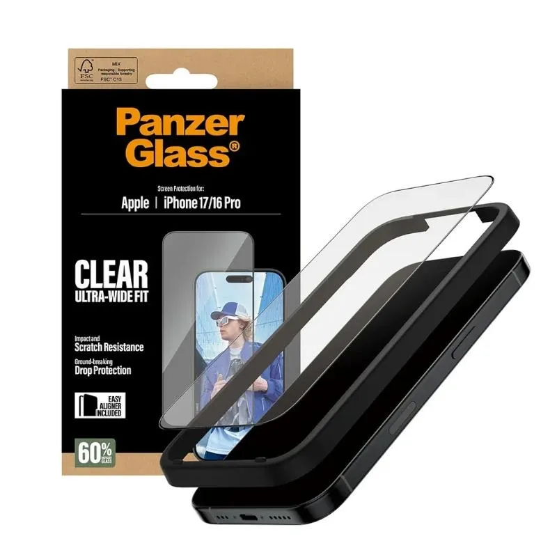 PanzerGlass Screen Protector iPhone 16Pro-17 PanzerGlass Screen Protector iPhone 16Pro-17