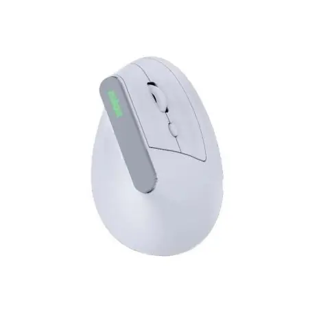 Nilox Ratón Wir Vertical Rec. Silen 1600DPI Blanco
