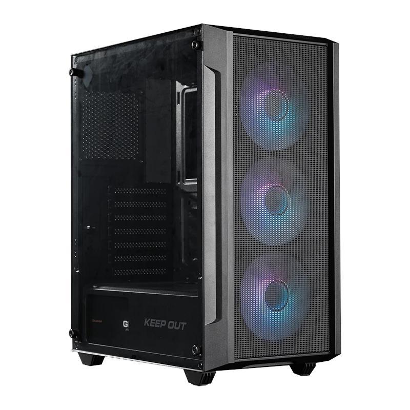 Keep Out Caja M-Atx KO XC-200 RGB USB3 Black Glass