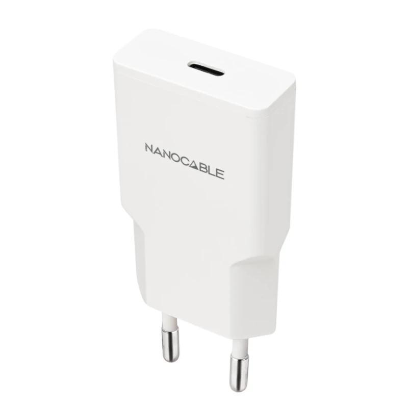Nanocable Cargador USB-C/PD 25W Blanco