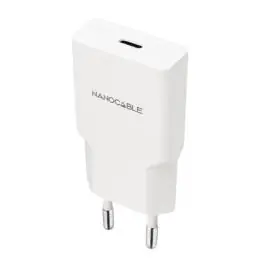 Nanocable Cargador USB-C/PD + USB-A/QC 30W Blanco