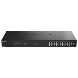 D-Link DGS-1018P/E Switch 16xGbE PoE+ 2xSFP