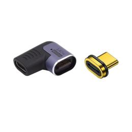 EWENT Adaptador Magnético USB-C 90ºUSB4 PD 140w