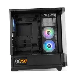 NOX Semitorre HUMMER ETHER Cristal Curvo Negro NOX Semitorre HUMMER ETHER Cristal Curvo Negro