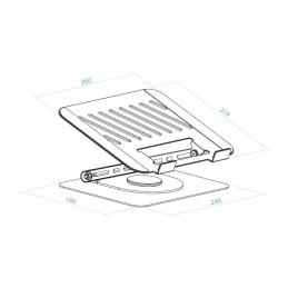 Tooq Soporte mesa 360º dispositivos 11-17" Gris Tooq Soporte mesa 360º dispositivos 11-17" Gris